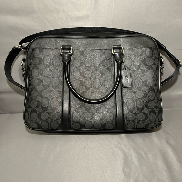 Coach Signature Canvas Laptop/Briefcase - Picture 1 of 4